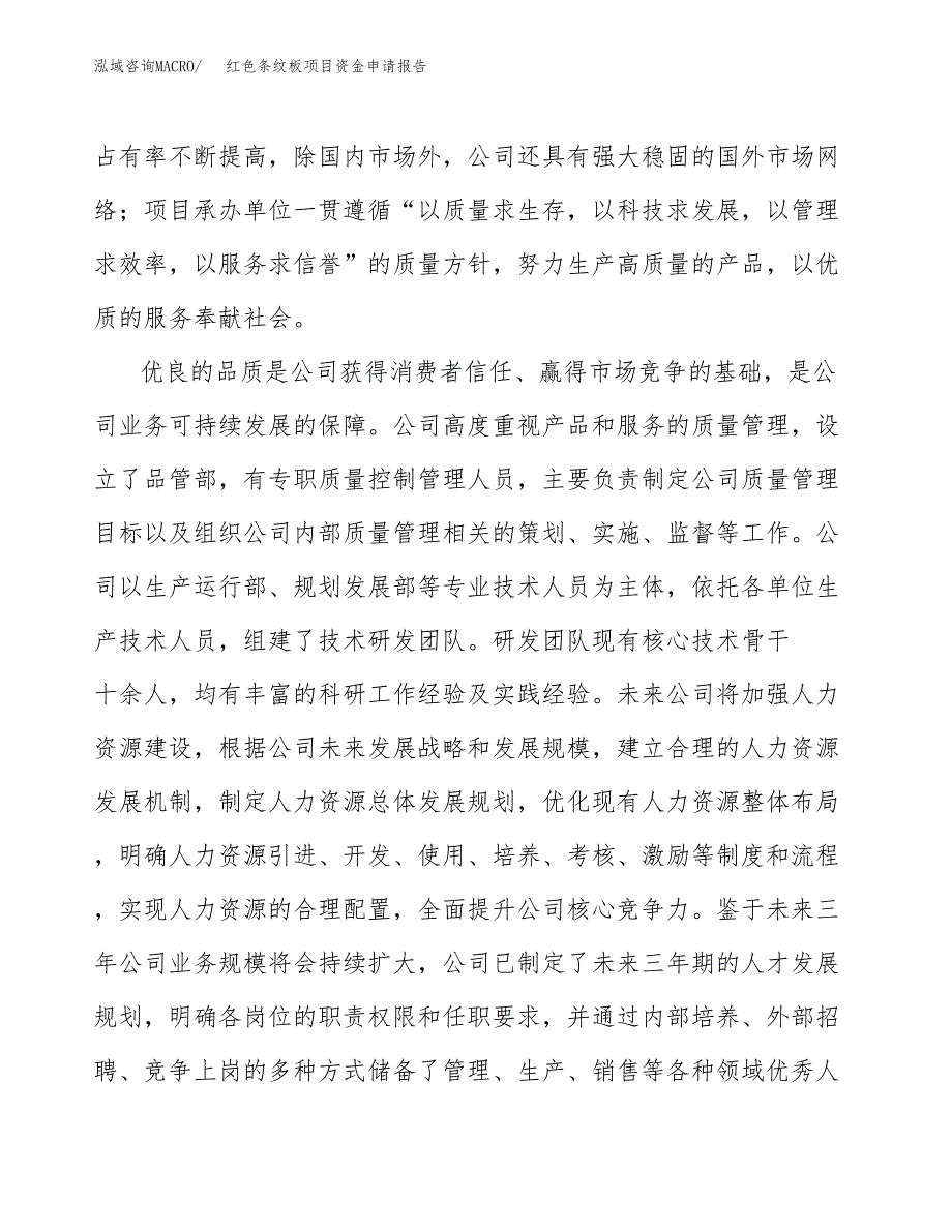 红色条纹板项目资金申请报告.docx_第4页