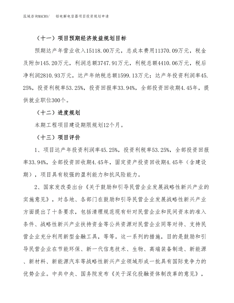 铝电解电容器项目投资规划申请_第4页