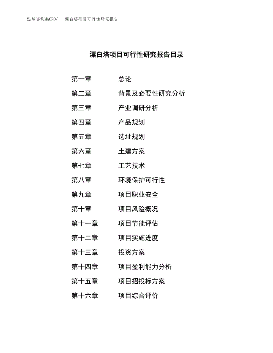 漂白塔项目可行性研究报告（总投资11000万元）（50亩）_第4页