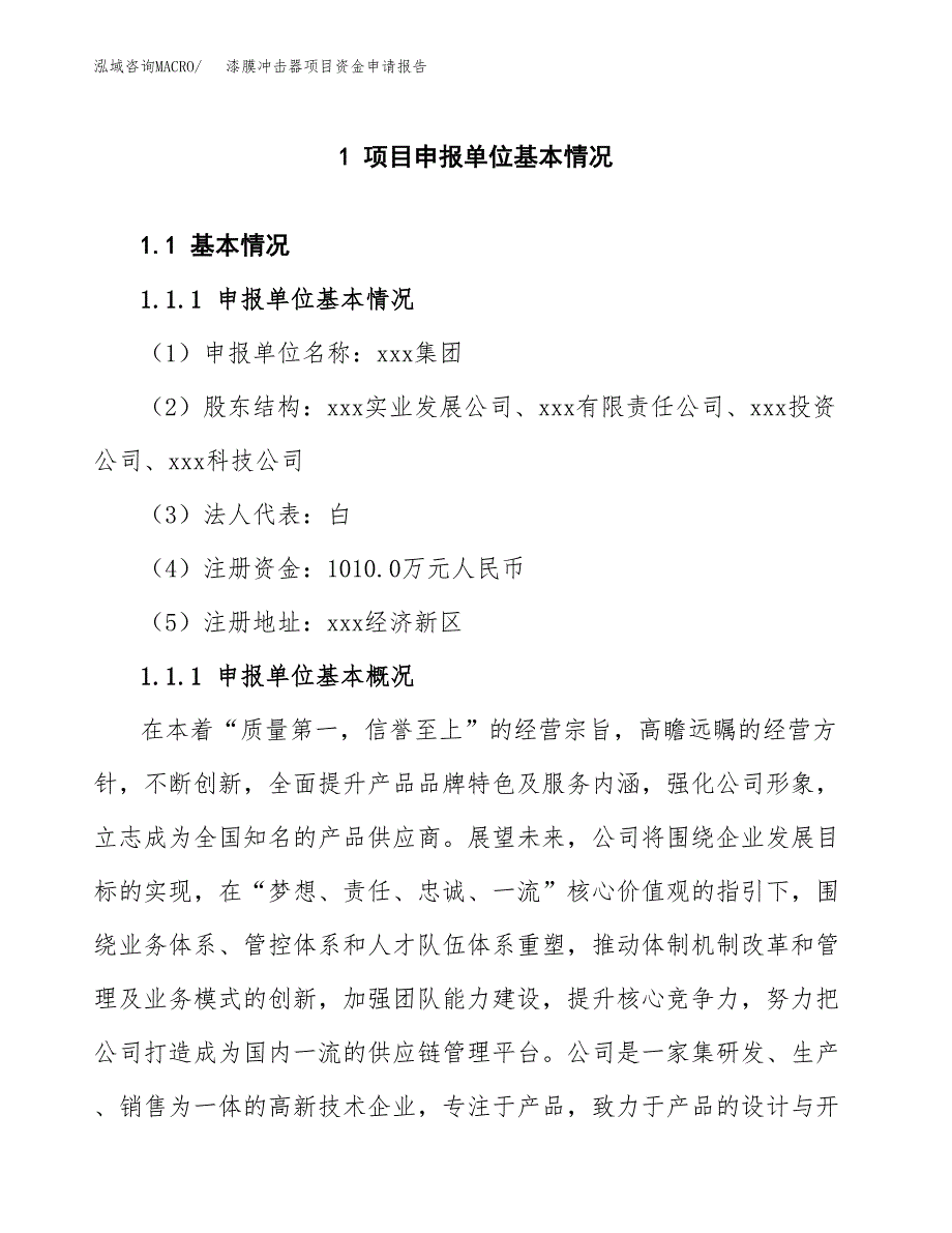 漆膜冲击器项目资金申请报告.docx_第3页