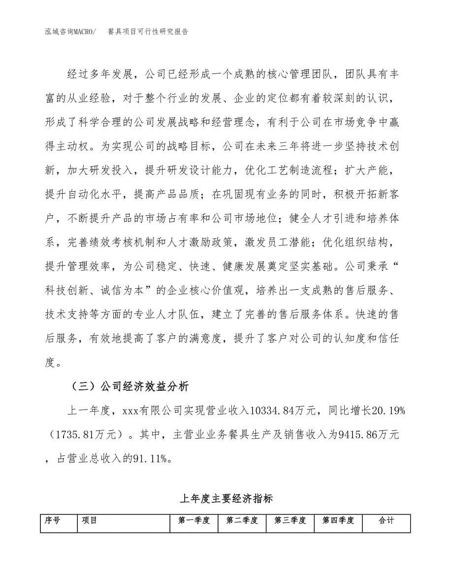 餐具项目可行性研究报告（总投资7000万元）（26亩）_第5页