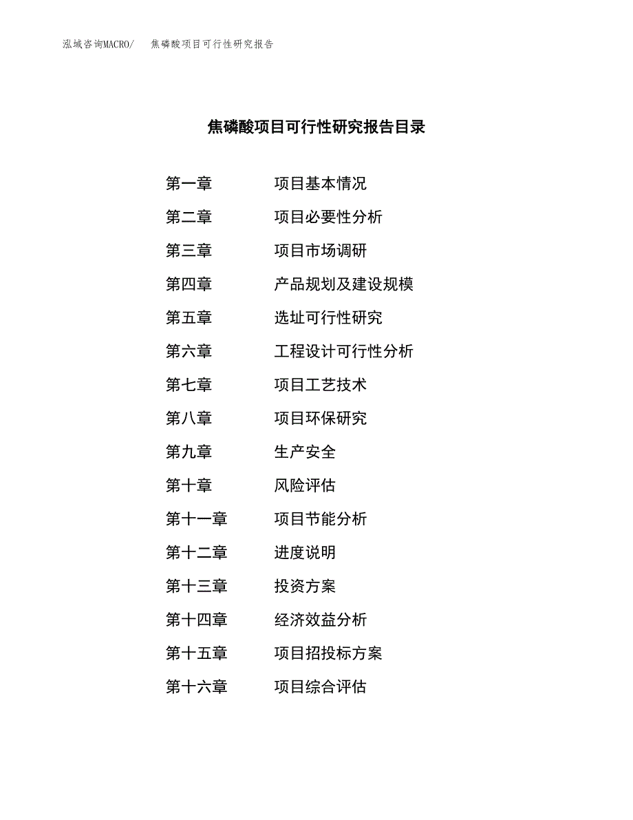 焦磷酸项目可行性研究报告（总投资20000万元）（80亩）_第3页