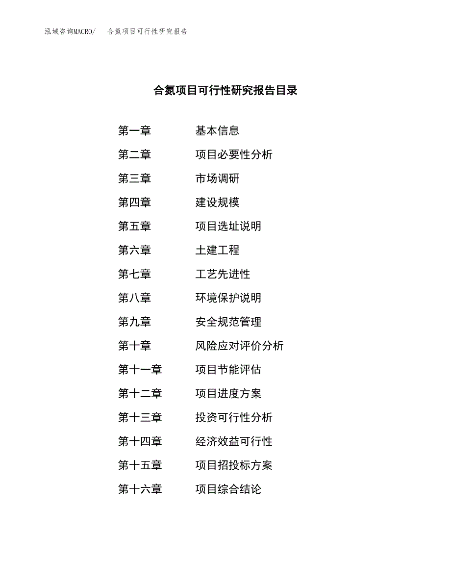 合氮项目可行性研究报告（总投资2000万元）（10亩）_第3页