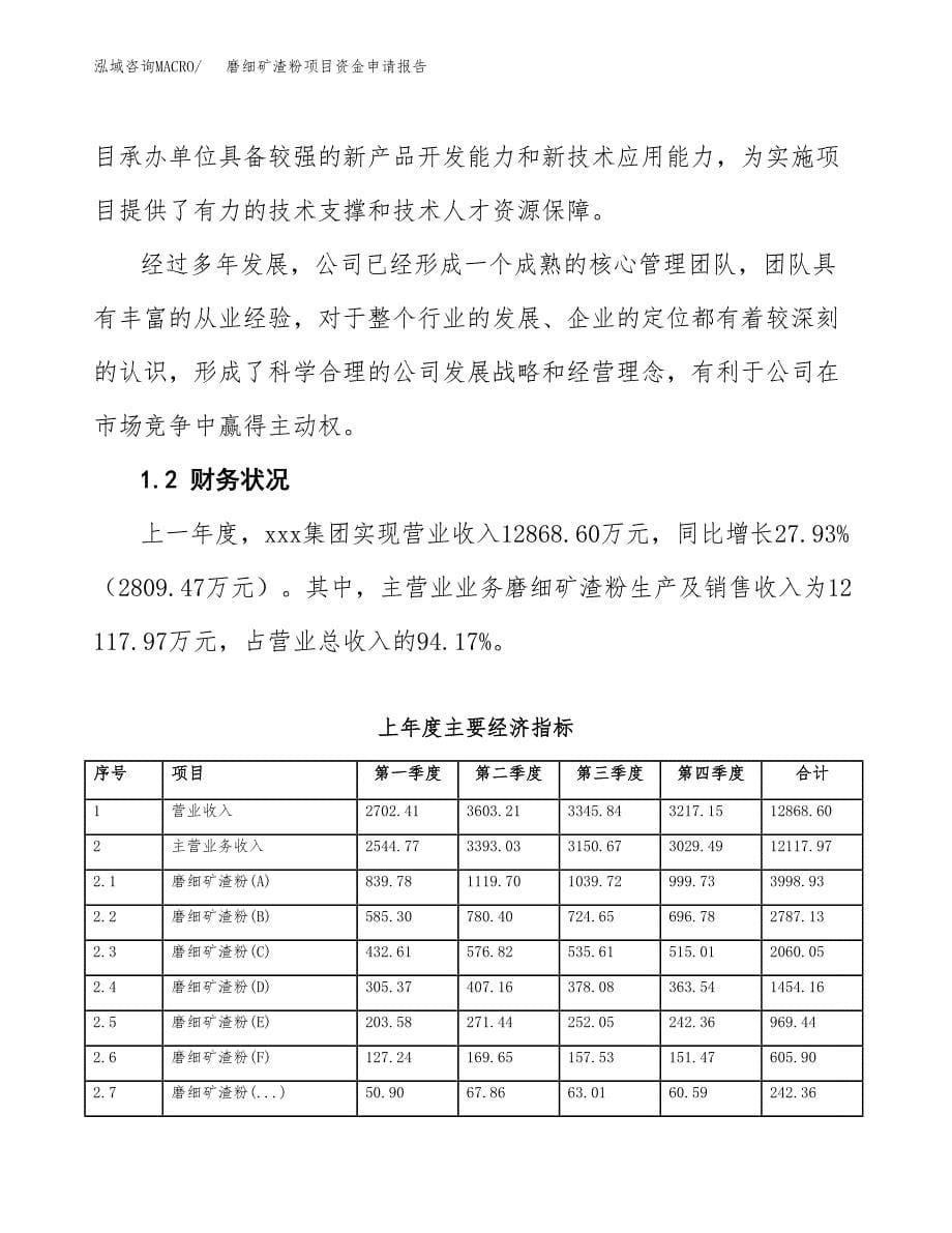 磨细矿渣粉项目资金申请报告.docx_第5页