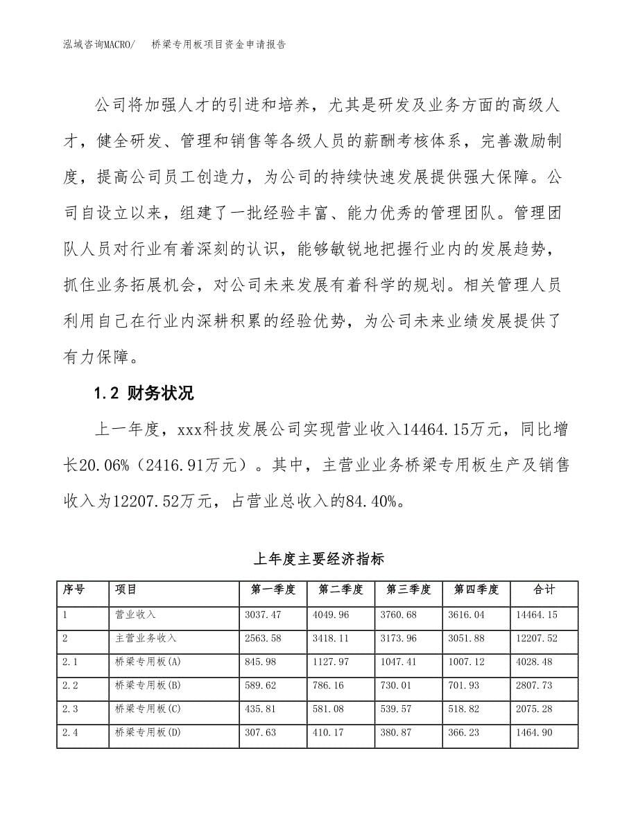 桥梁专用板项目资金申请报告.docx_第5页