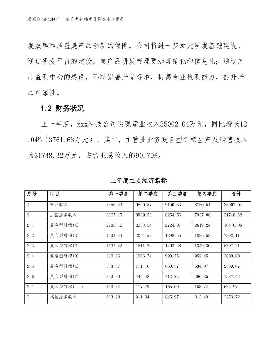 复合型针棉项目资金申请报告.docx_第5页