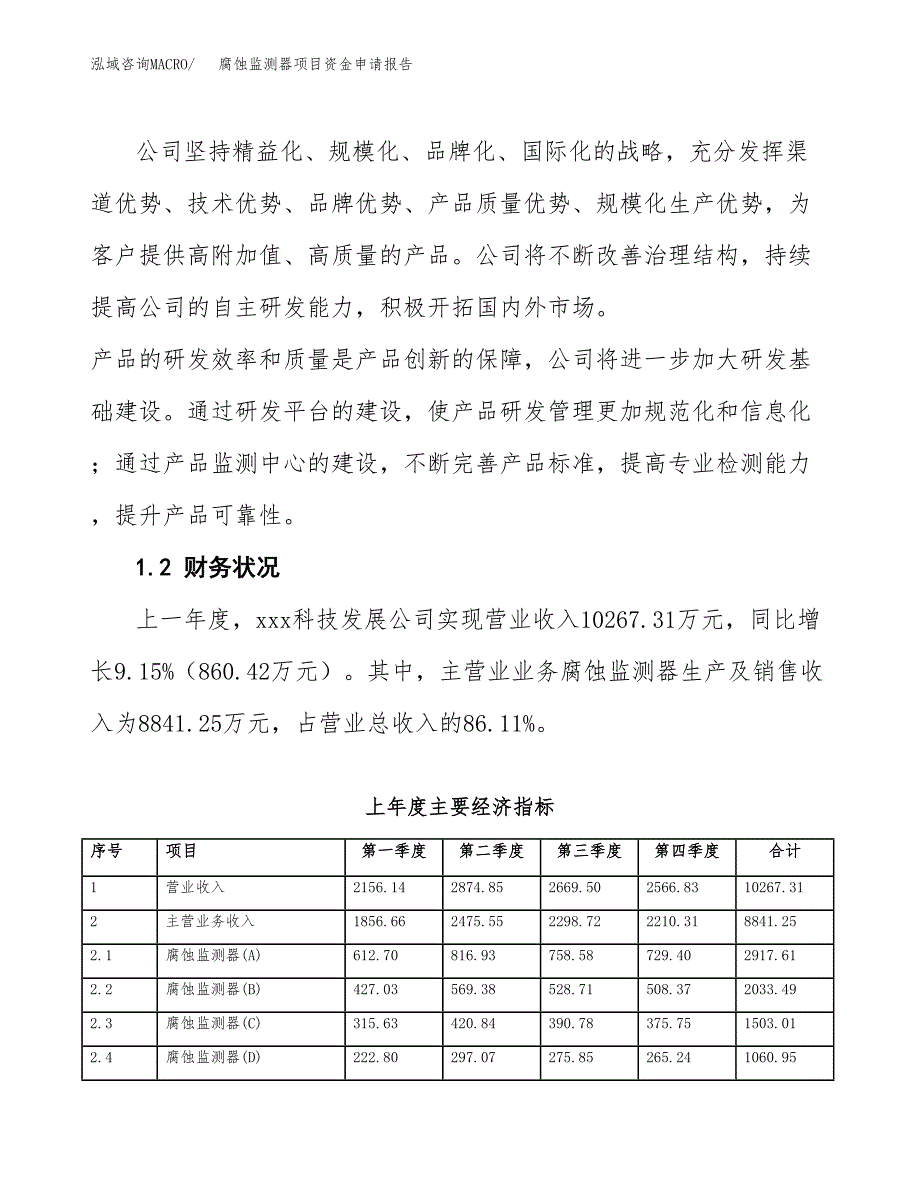 腐蚀监测器项目资金申请报告.docx_第4页