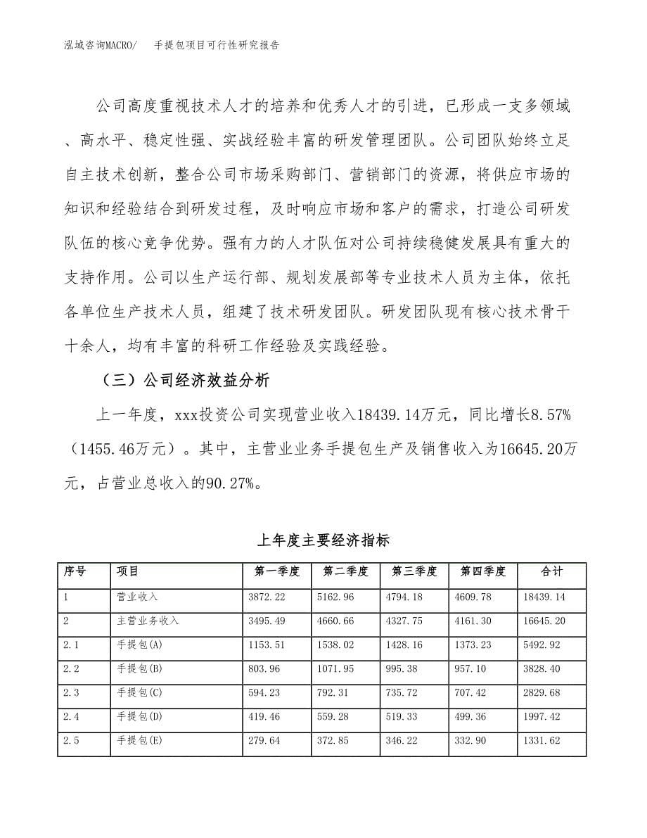 手提包项目可行性研究报告（总投资14000万元）（57亩）_第5页