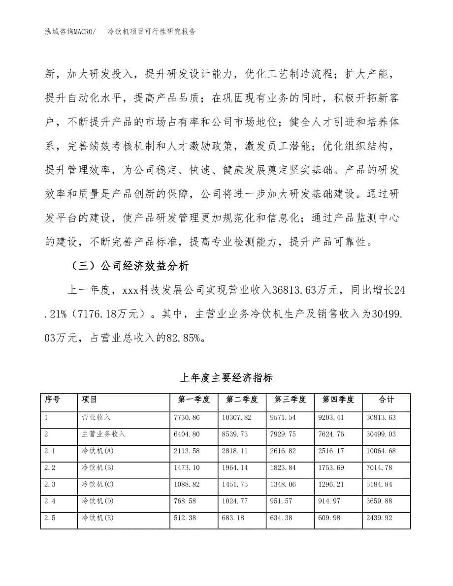 冷饮机项目可行性研究报告（总投资21000万元）（74亩）_第5页