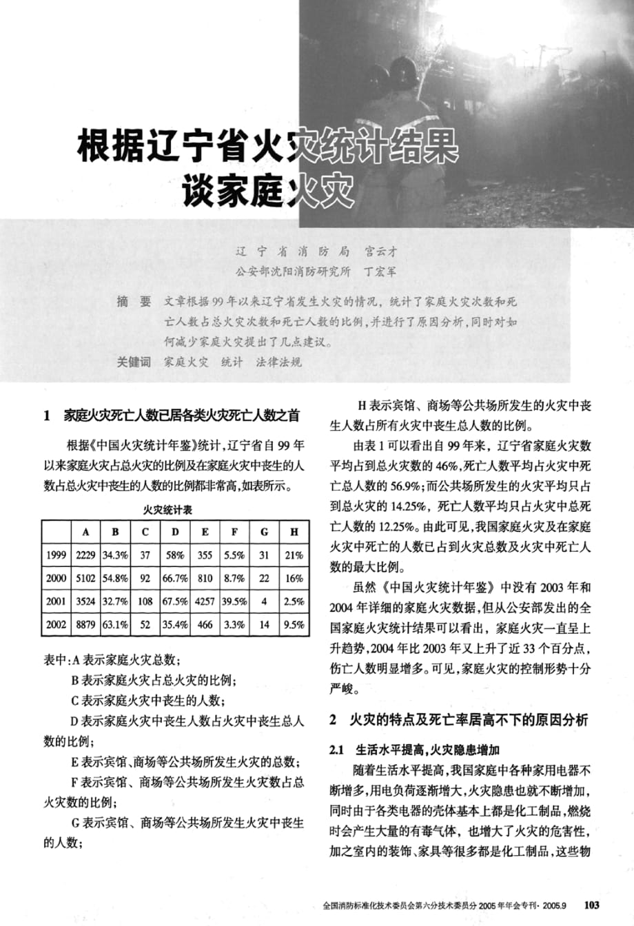 根据辽宁省火灾统计结果谈家庭火灾_第1页