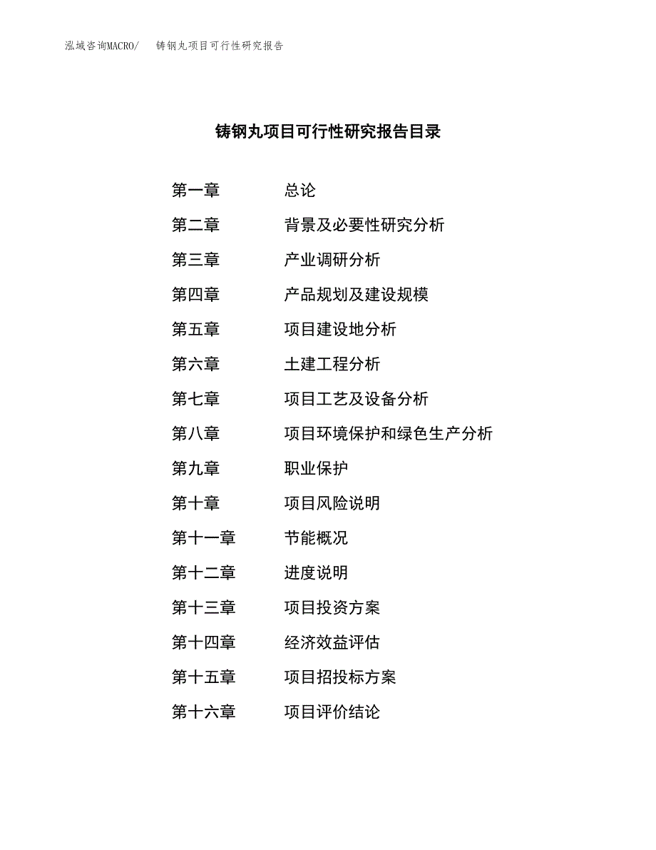 铸钢丸项目可行性研究报告（总投资17000万元）（89亩）_第4页