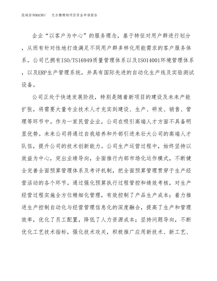 无水糖精钠项目资金申请报告.docx_第4页