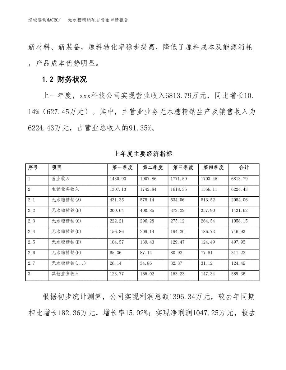 无水糖精钠项目资金申请报告.docx_第5页