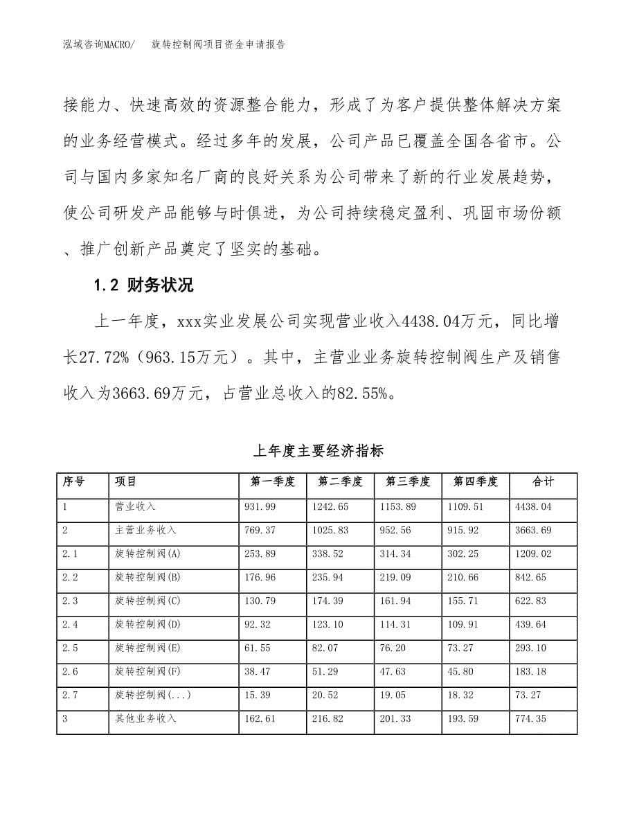 旋转控制阀项目资金申请报告.docx_第5页