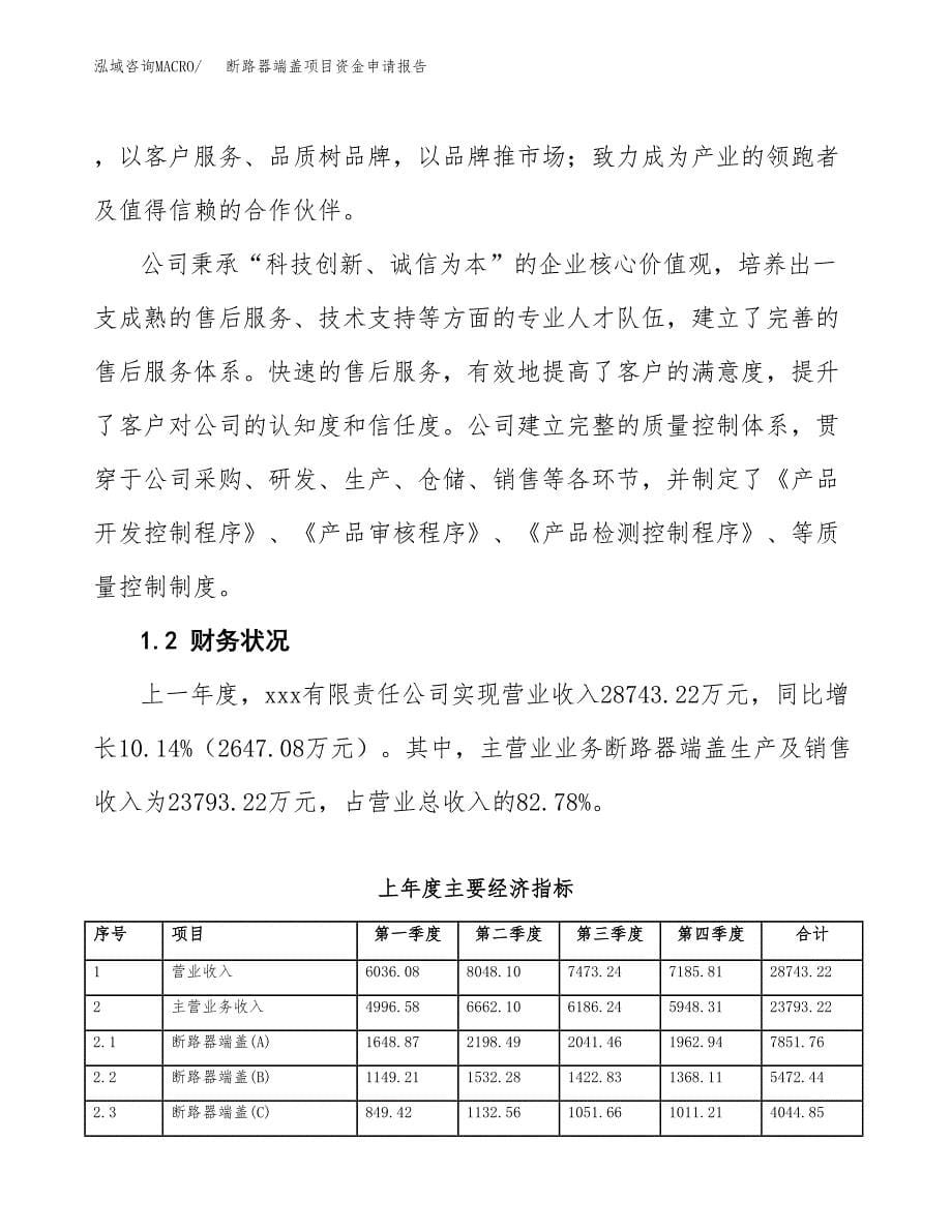 断路器端盖项目资金申请报告.docx_第5页