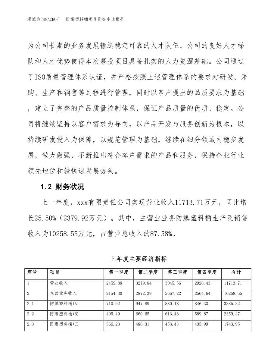 防爆塑料桶项目资金申请报告.docx_第5页