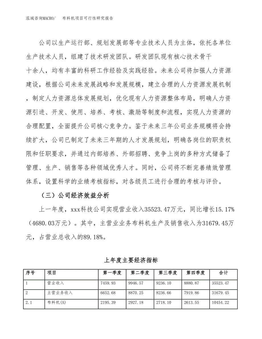 布料机项目可行性研究报告（总投资18000万元）（73亩）_第5页