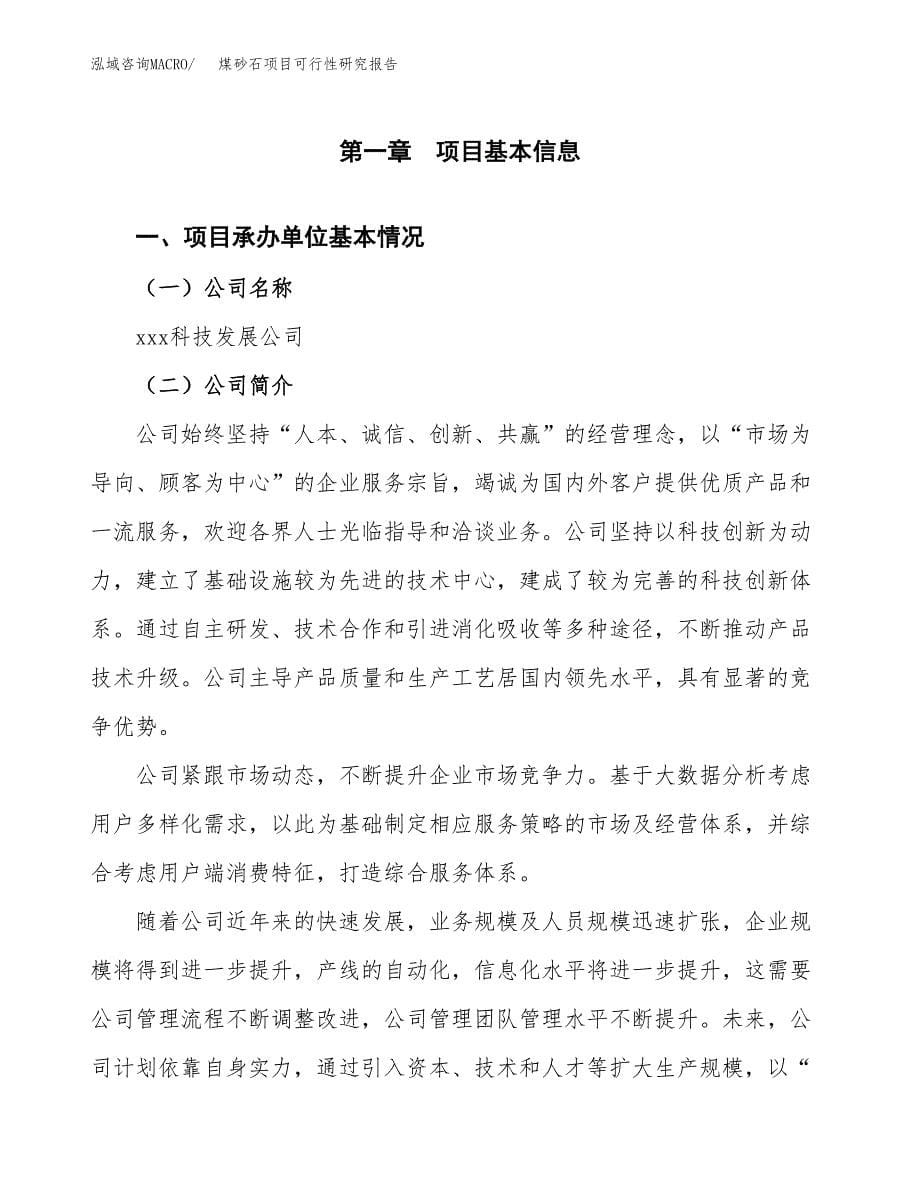 煤砂石项目可行性研究报告（总投资5000万元）（20亩）_第5页