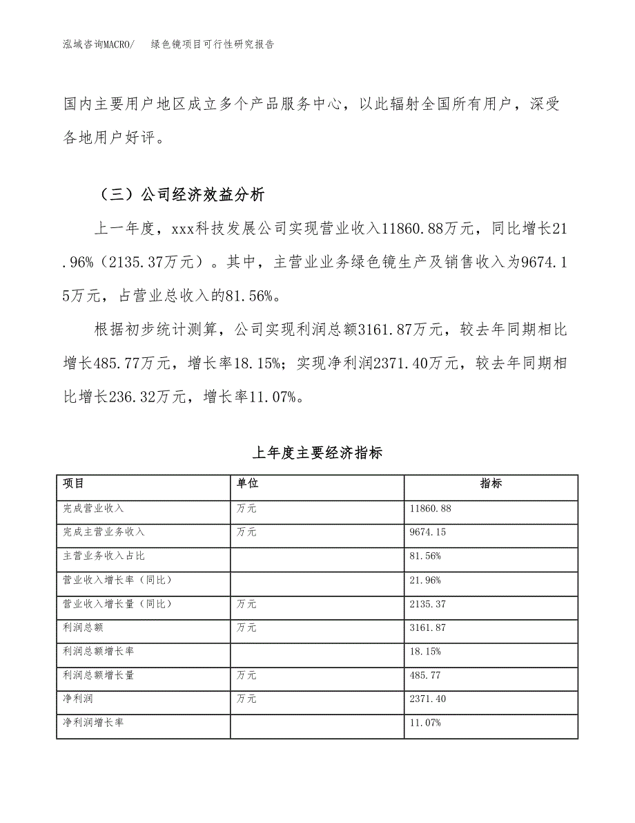 绿色镜项目可行性研究报告（总投资8000万元）（36亩）_第4页