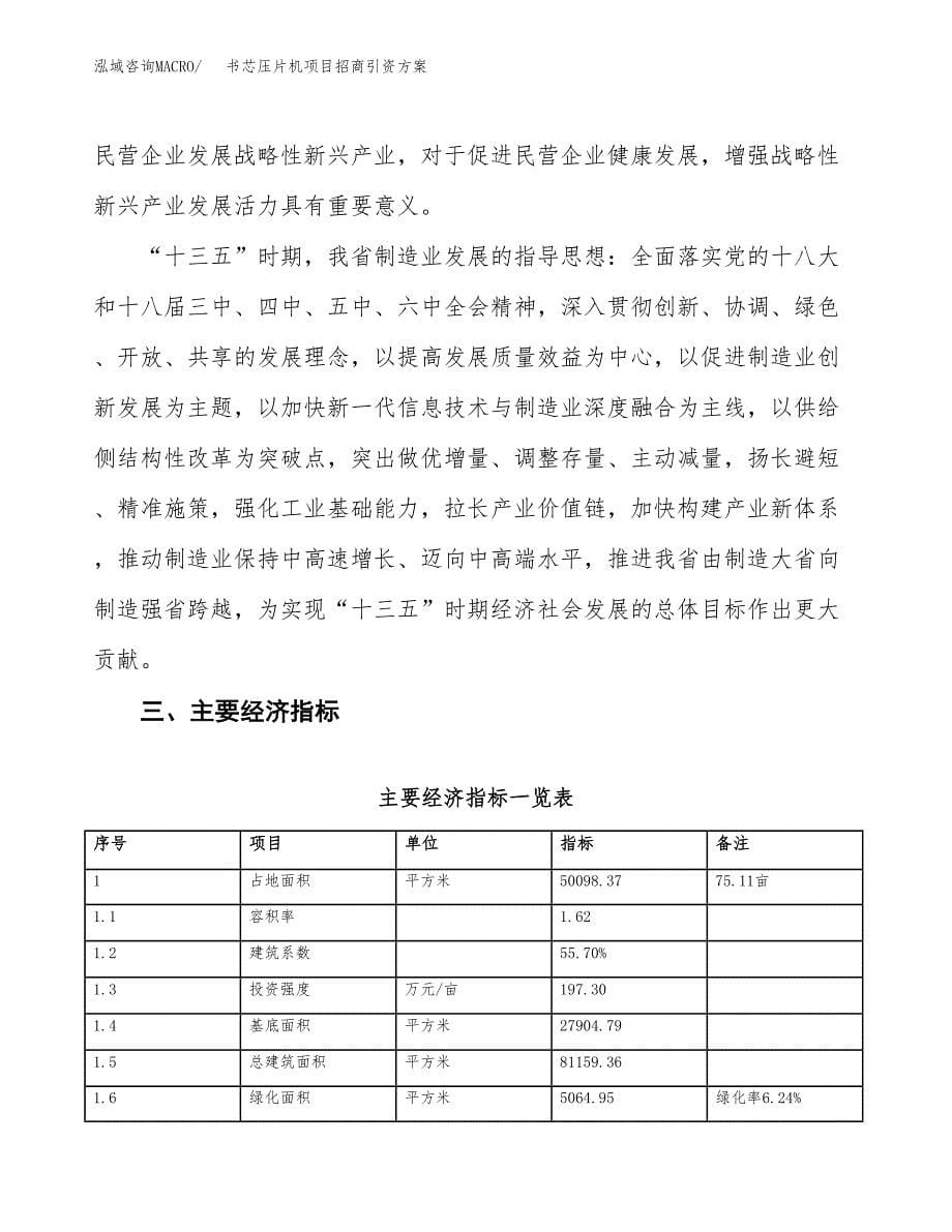 书芯压片机项目招商引资方案(立项报告).docx_第5页
