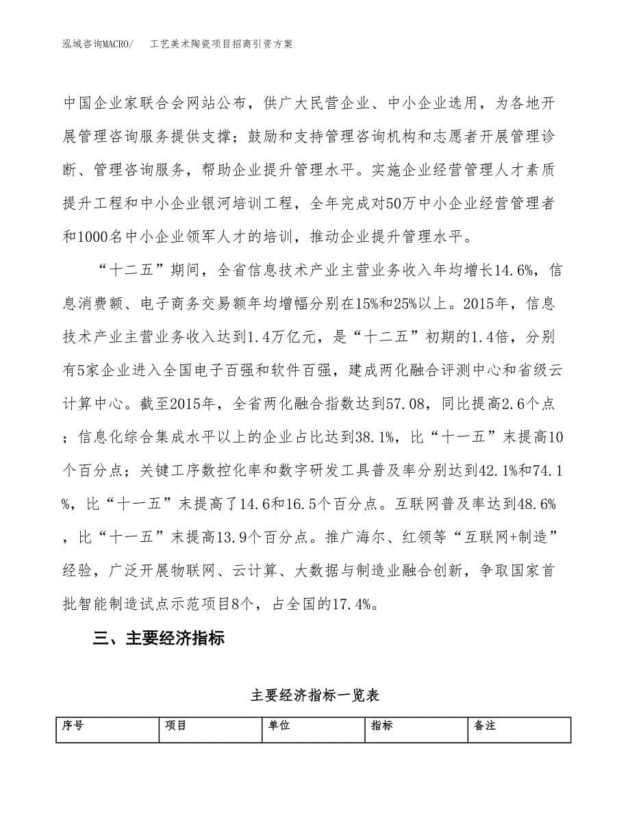 工艺美术陶瓷项目招商引资方案(立项报告).docx_第5页