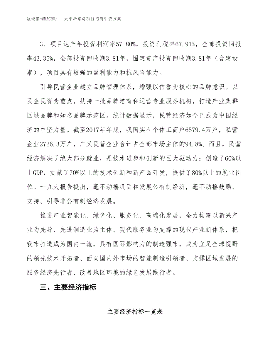 大中华路灯项目招商引资方案(立项报告).docx_第4页