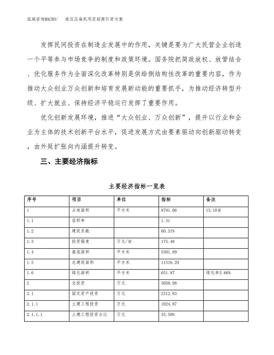 液压压扁机项目招商引资方案(立项报告).docx_第4页