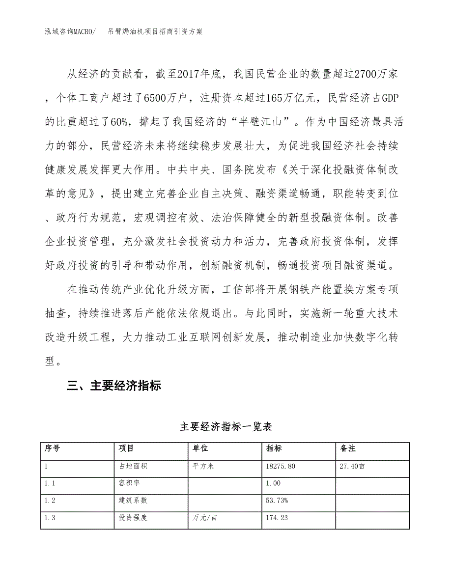 吊臂焗油机项目招商引资方案(立项报告).docx_第4页