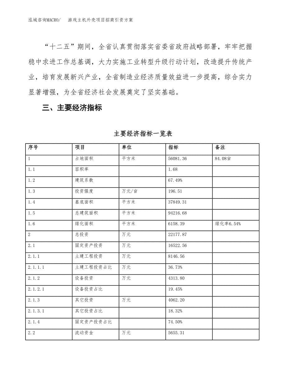 游戏主机外壳项目招商引资方案(立项报告).docx_第5页