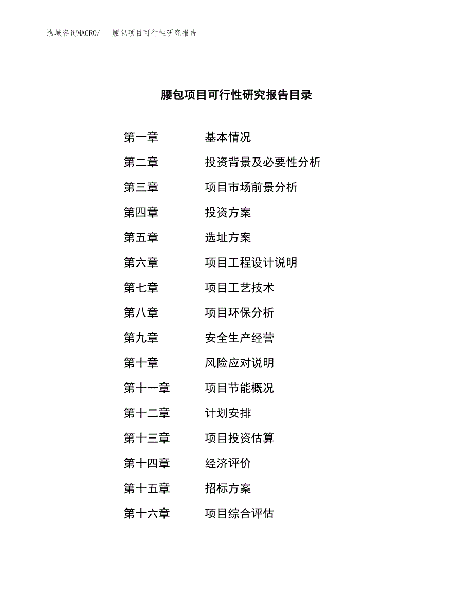 腰包项目可行性研究报告（总投资2000万元）（10亩）_第2页