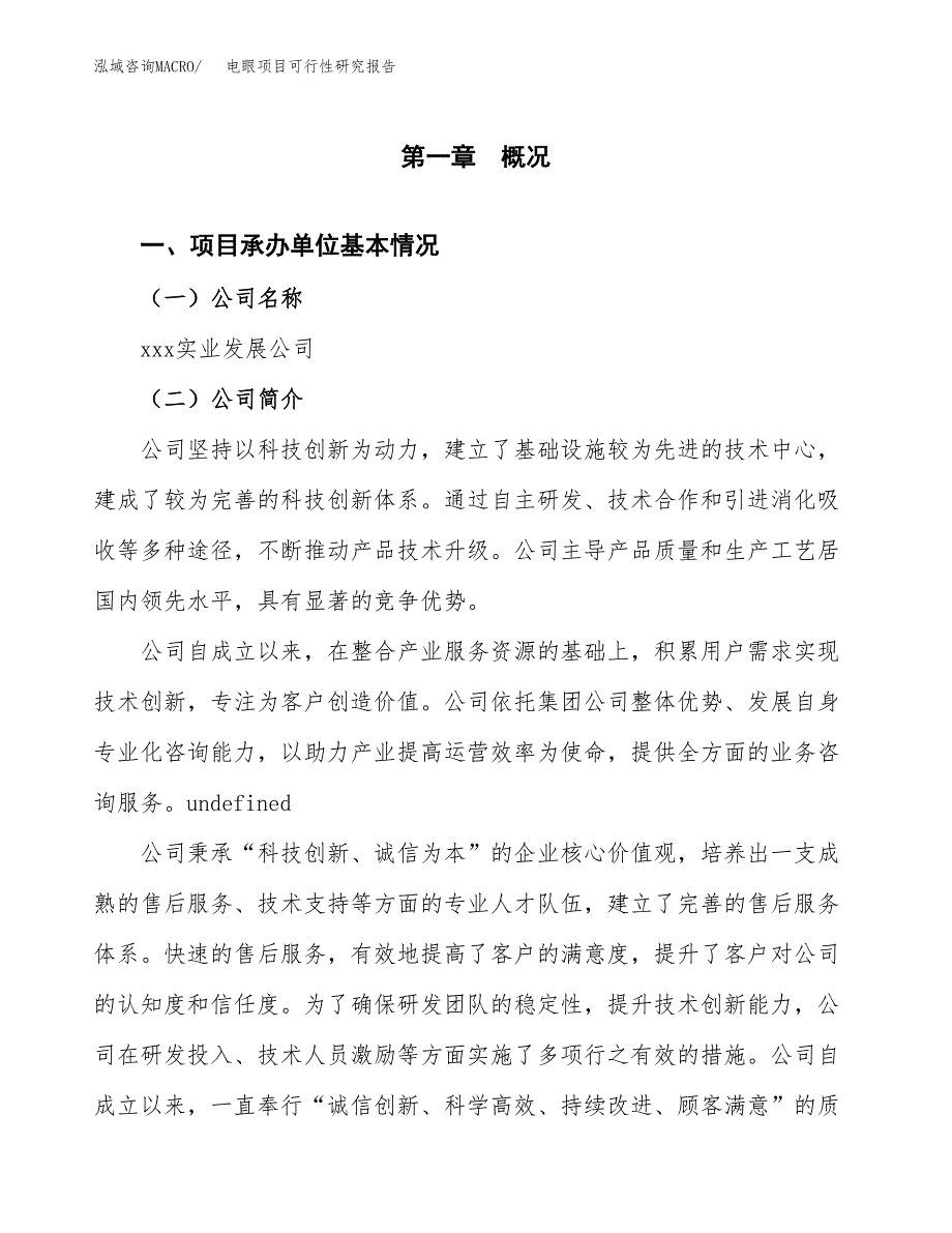 电眼项目可行性研究报告（总投资10000万元）（48亩）_第3页