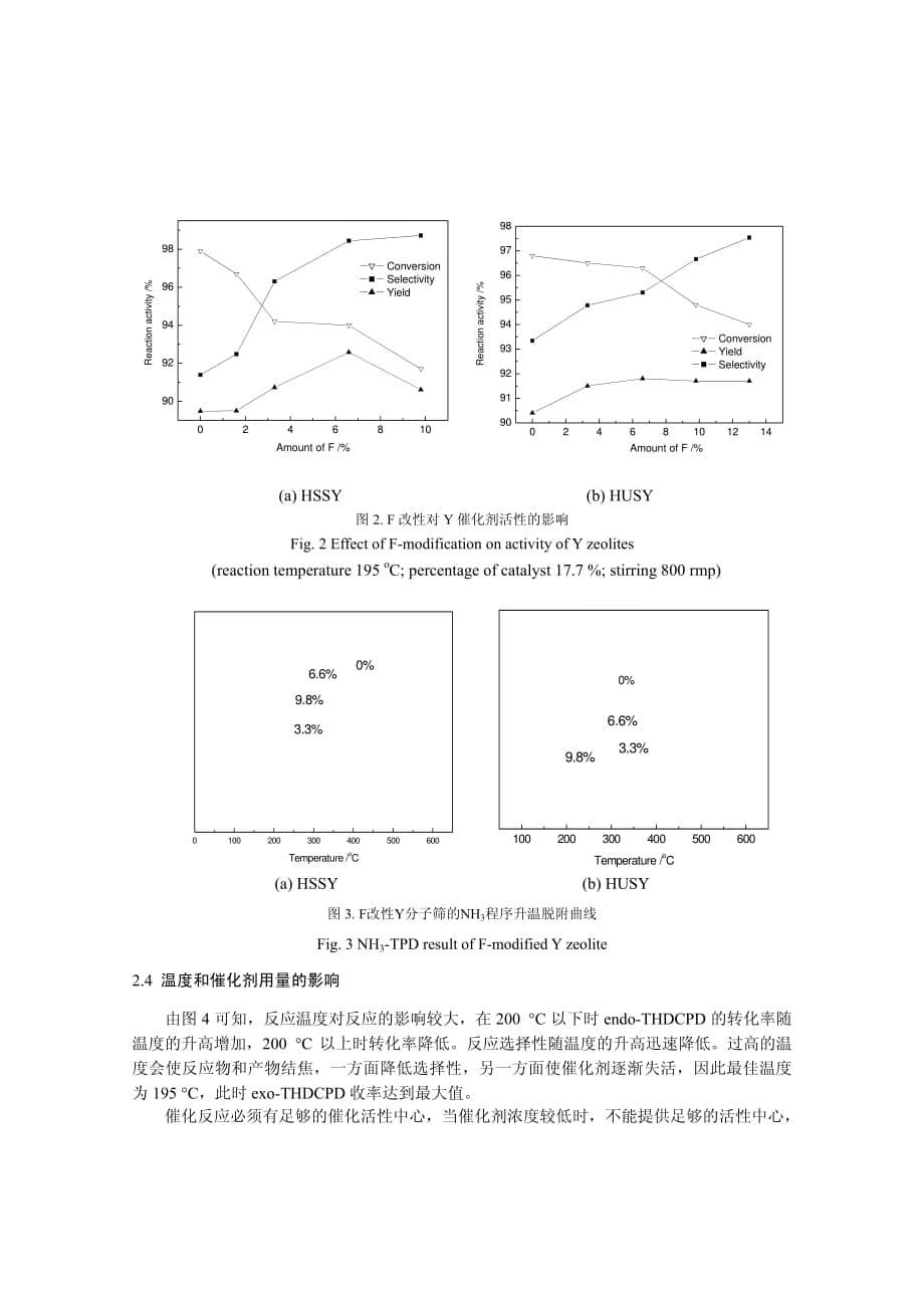 沸石分子筛催化桥式四氢双环戊二烯异构制备挂式四氢双还戊二烯研究_第5页