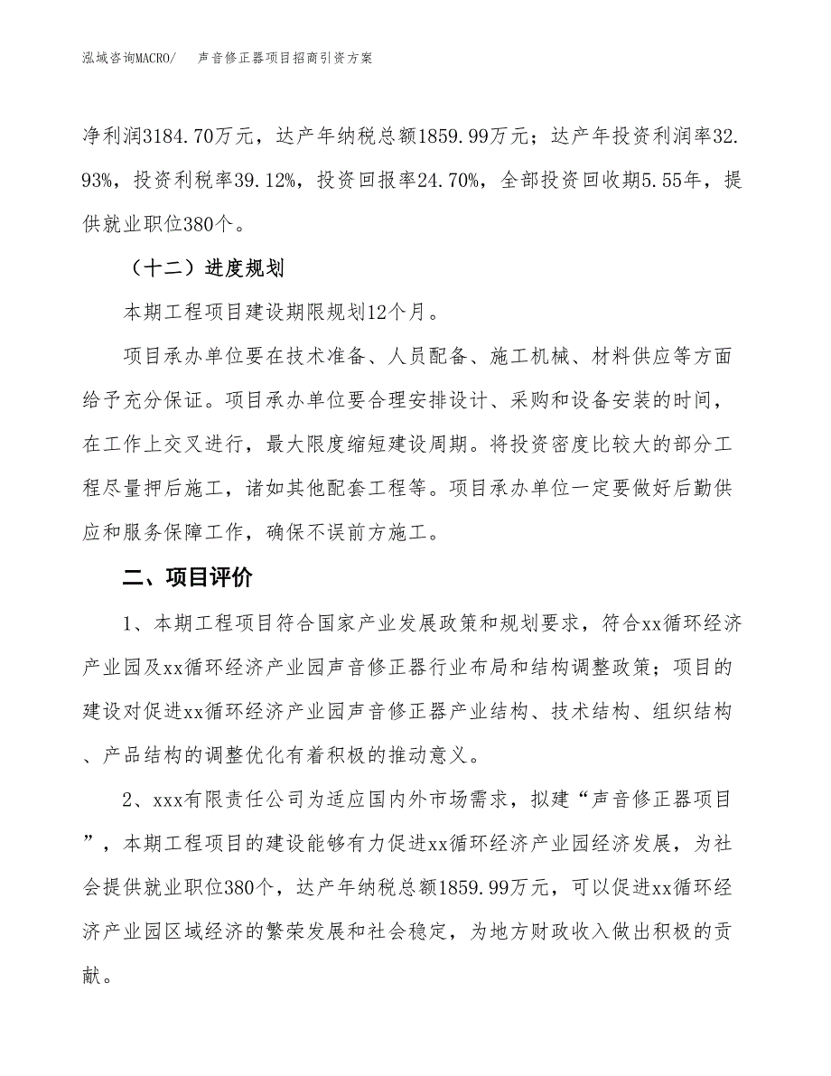 声音修正器项目招商引资方案(立项报告).docx_第3页