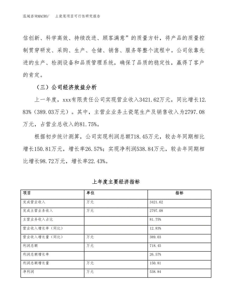 土瓷笔项目可行性研究报告（总投资3000万元）（16亩）_第4页