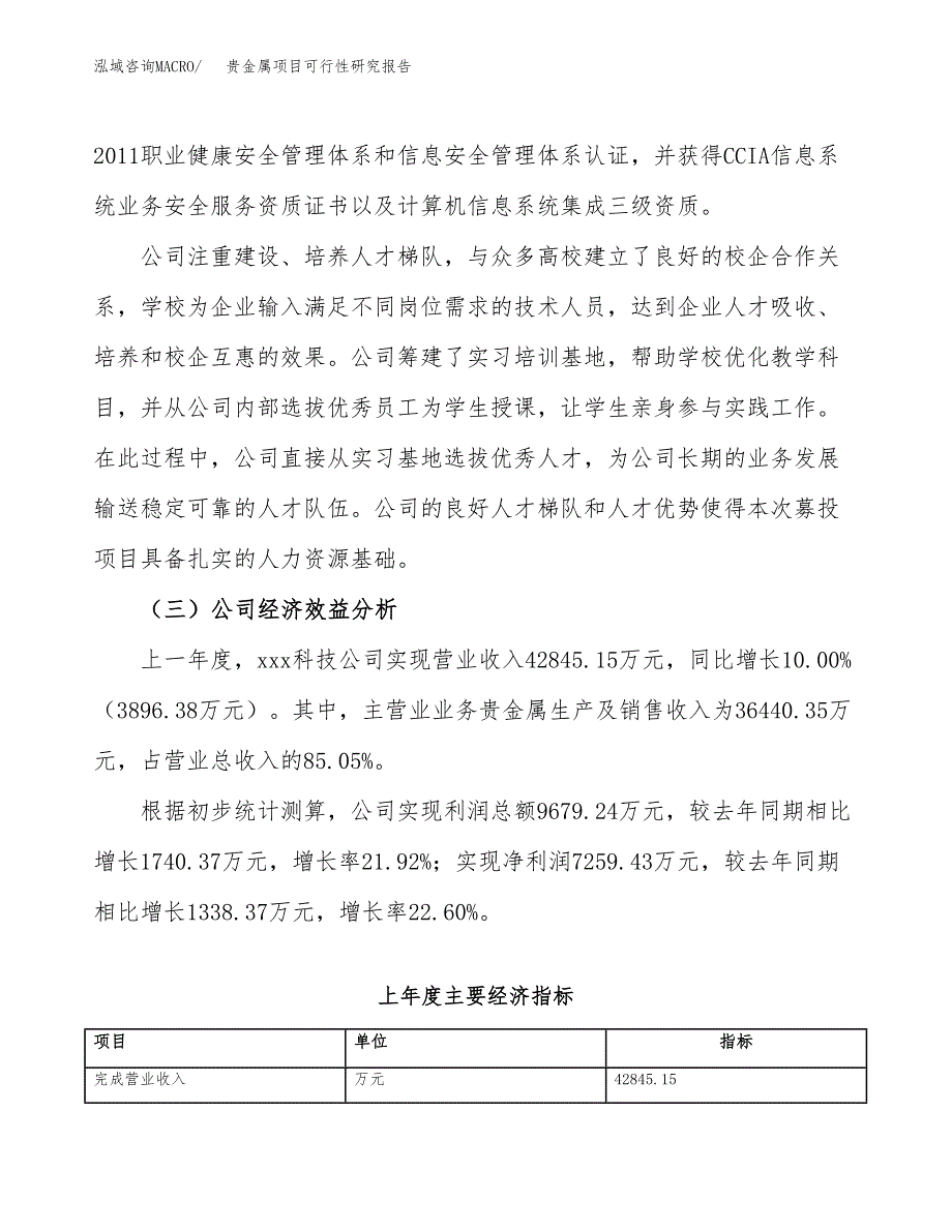 贵金属项目可行性研究报告（总投资21000万元）（78亩）_第4页