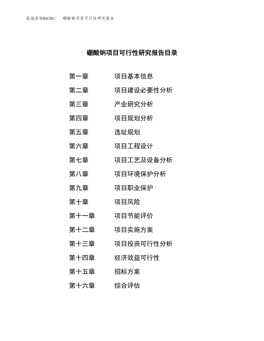 硼酸钠项目可行性研究报告（总投资9000万元）（38亩）_第2页