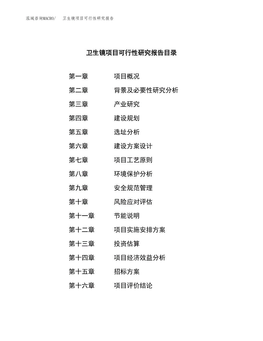 卫生镜项目可行性研究报告（总投资2000万元）（10亩）_第2页