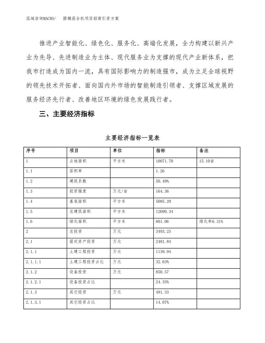 圆桶混合机项目招商引资方案(立项报告).docx_第5页