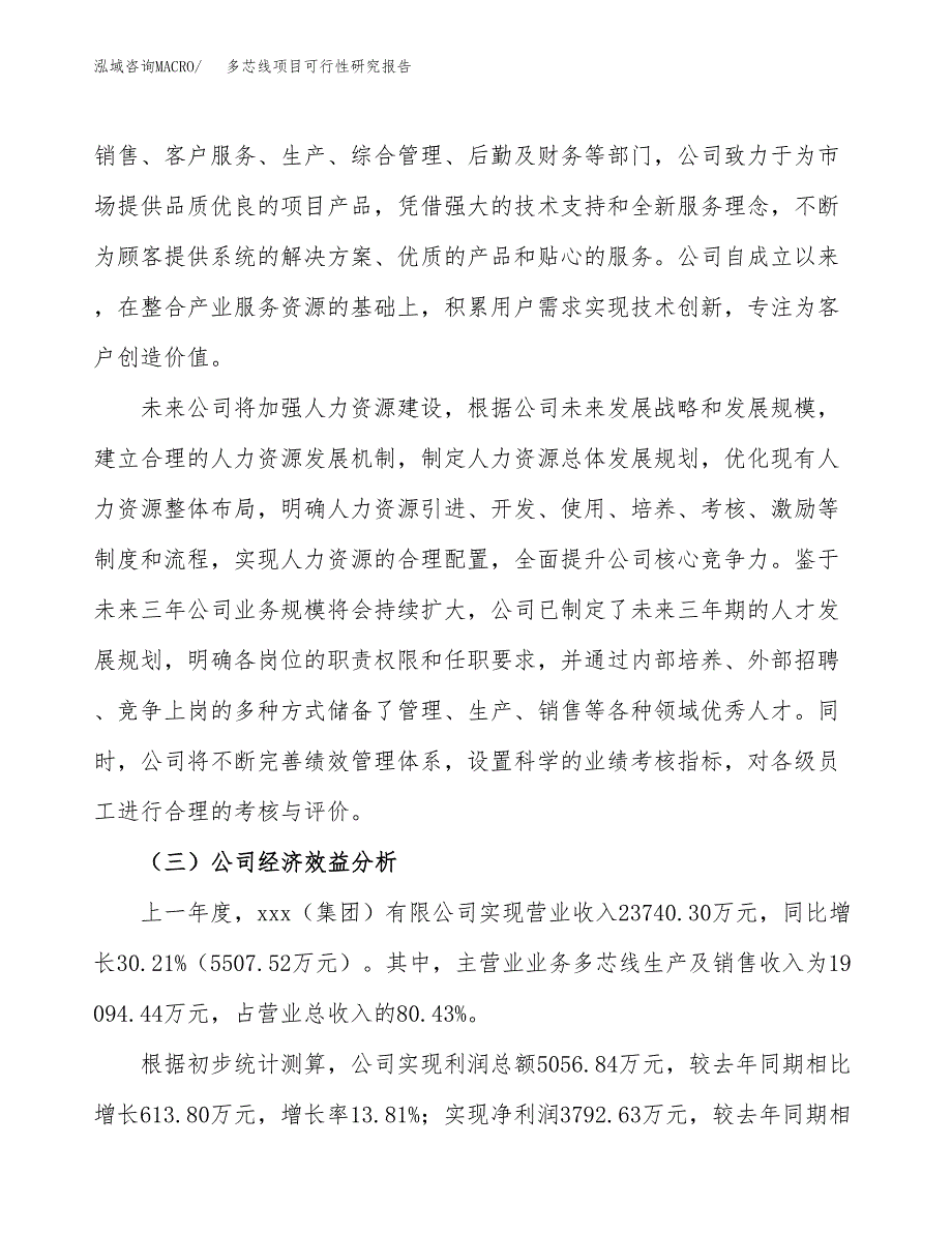 多芯线项目可行性研究报告（总投资16000万元）（64亩）_第4页