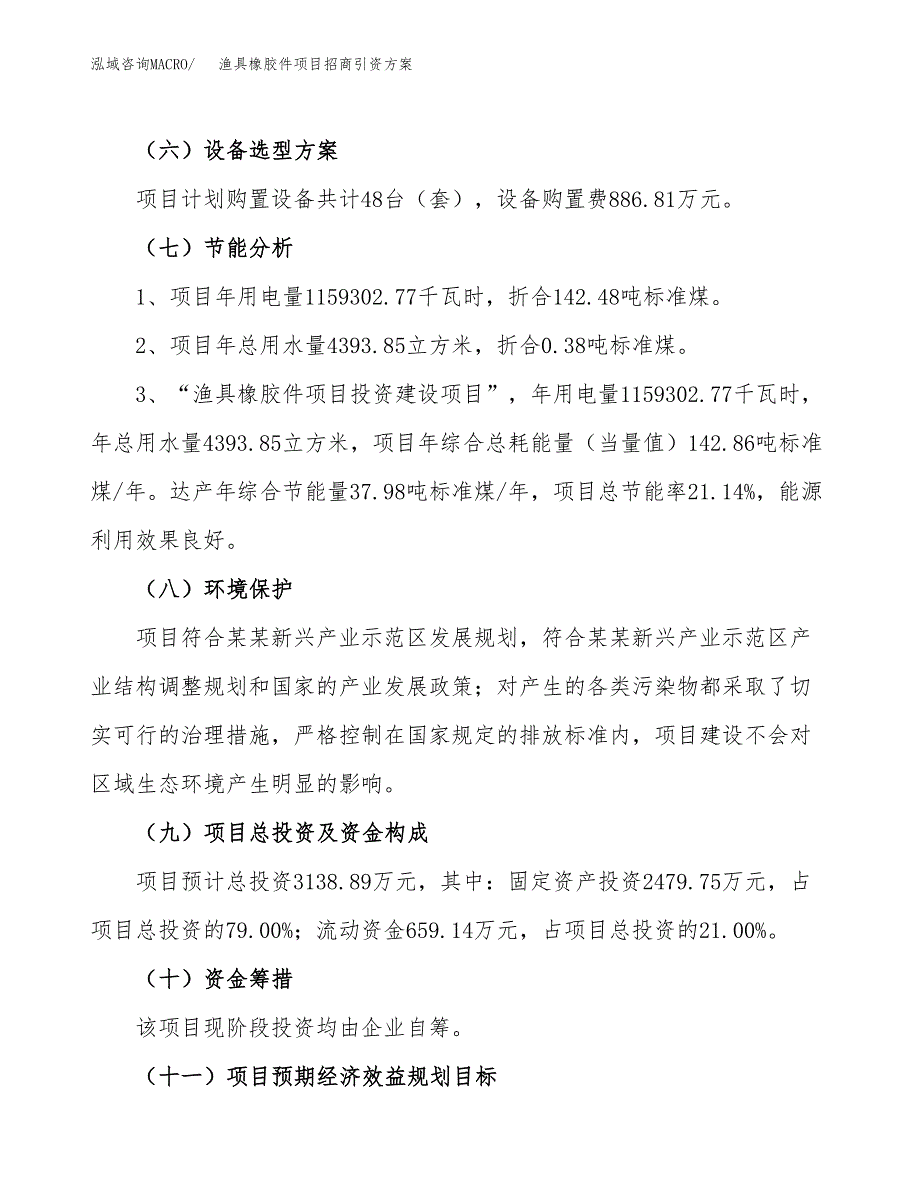 渔具橡胶件项目招商引资方案(立项报告).docx_第2页