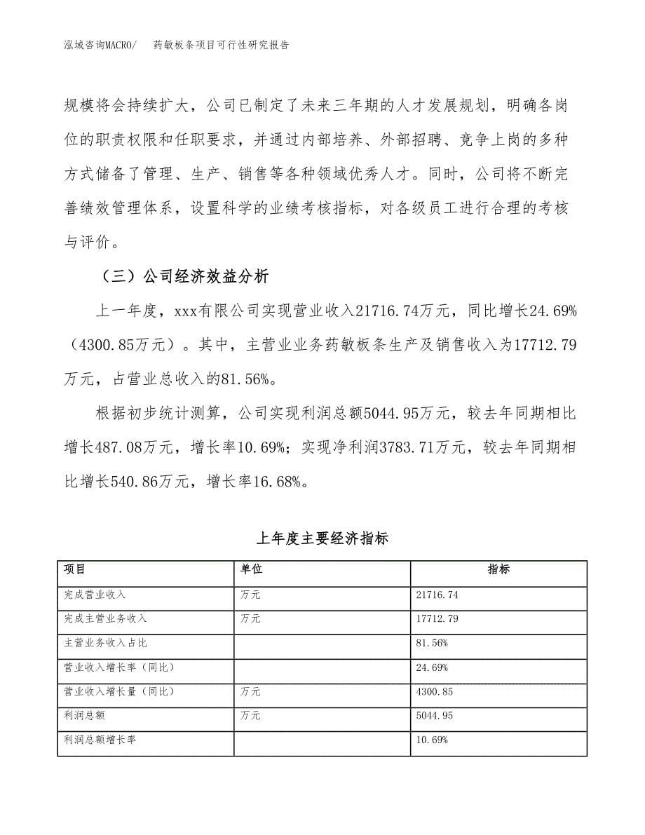 药敏板条项目可行性研究报告（总投资8000万元）（34亩）_第5页