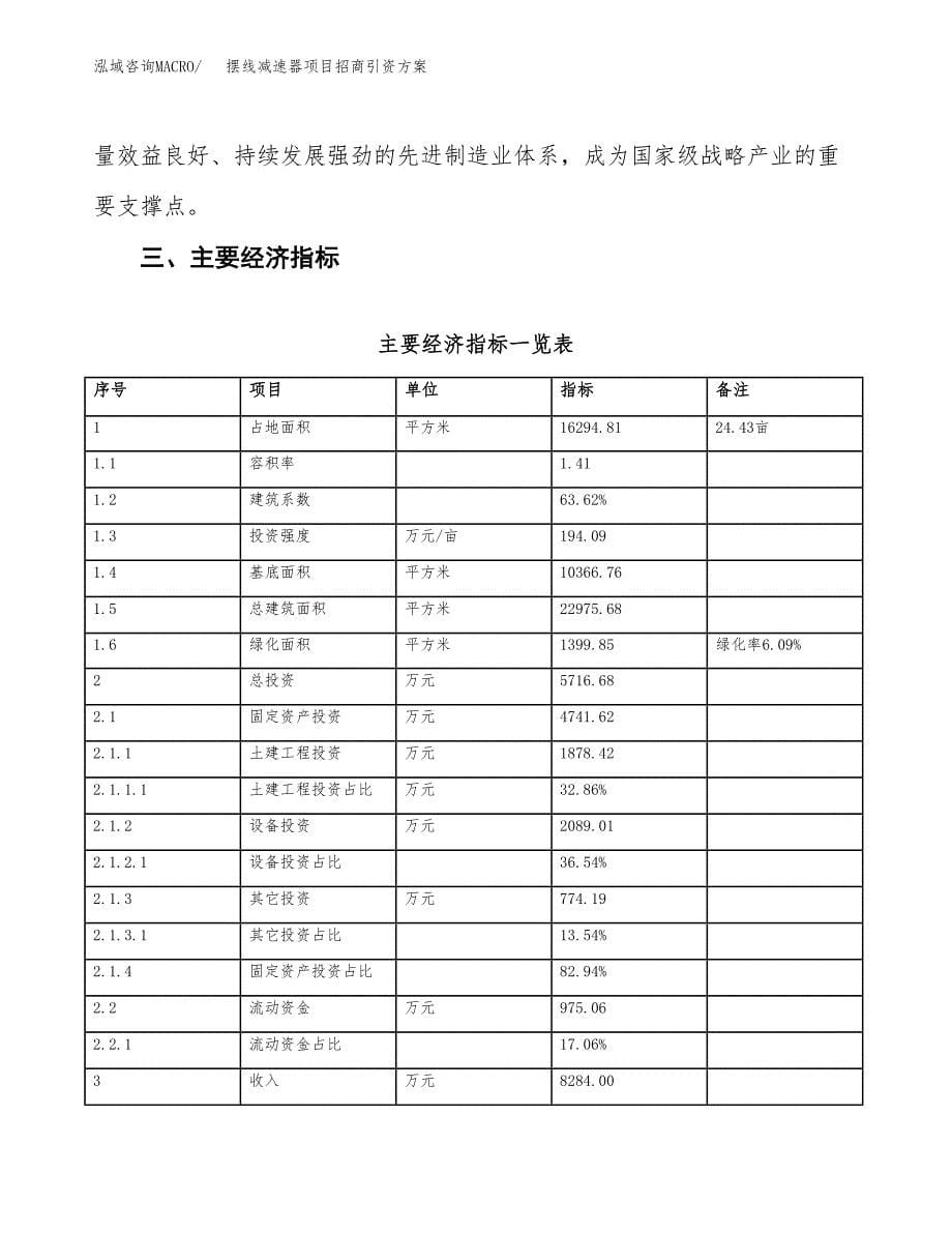 摆线减速器项目招商引资方案(立项报告).docx_第5页