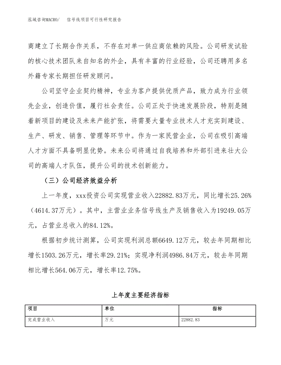 信号线项目可行性研究报告（总投资18000万元）（77亩）_第4页