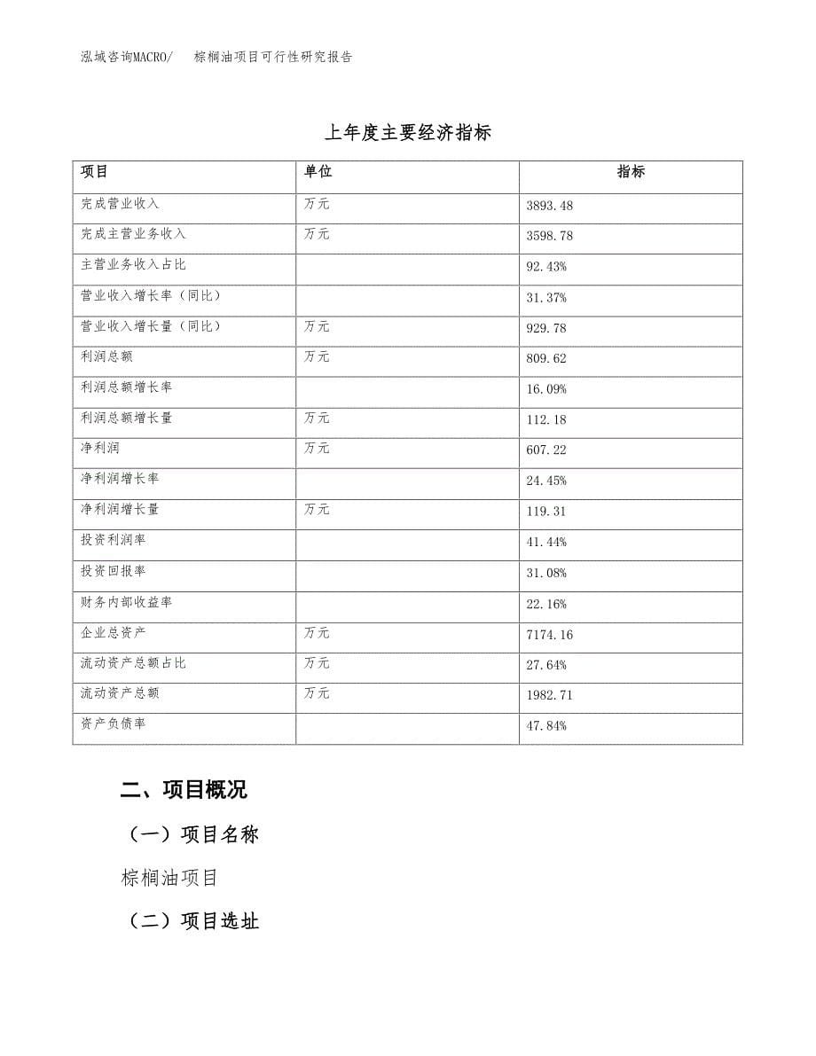 棕榈油项目可行性研究报告（总投资3000万元）（14亩）_第5页