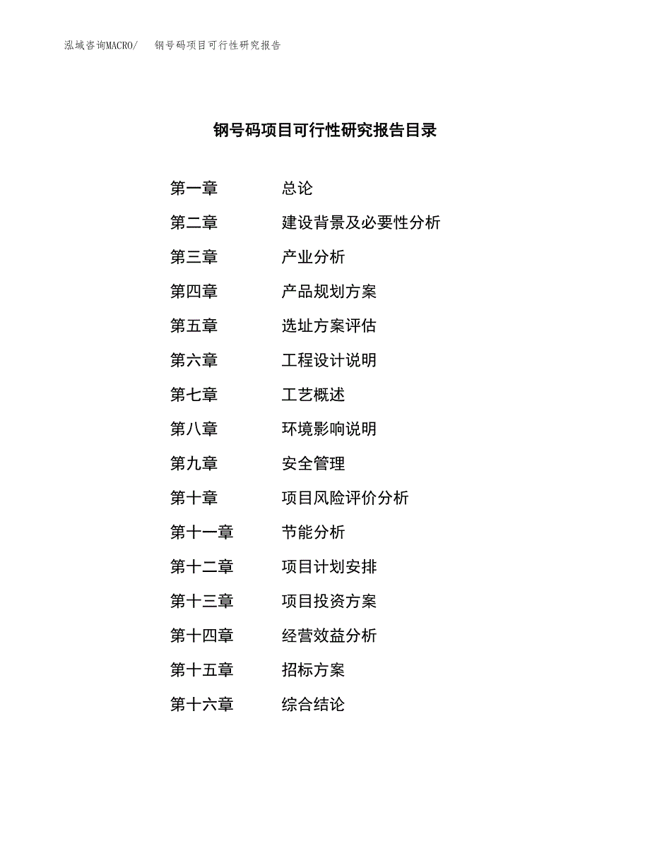 钢号码项目可行性研究报告（总投资10000万元）（38亩）_第2页