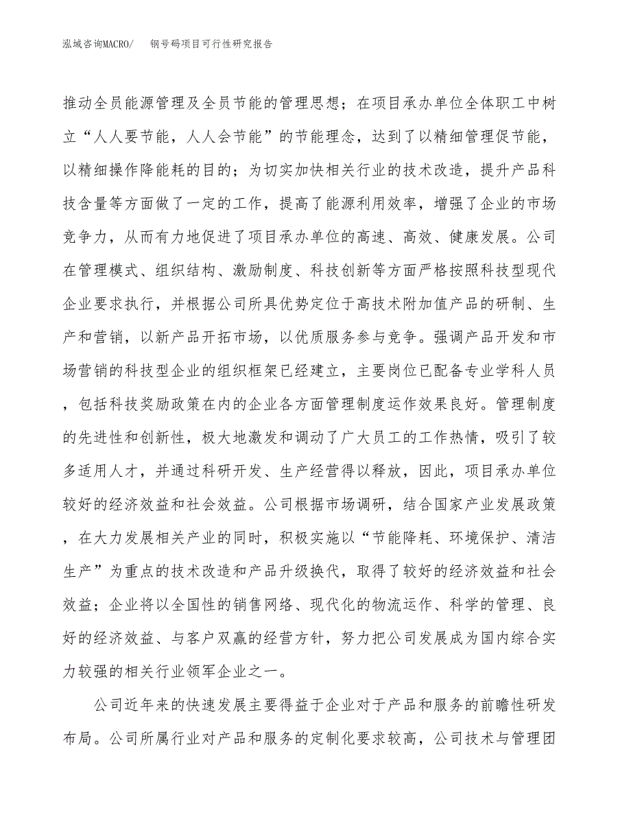 钢号码项目可行性研究报告（总投资10000万元）（38亩）_第4页