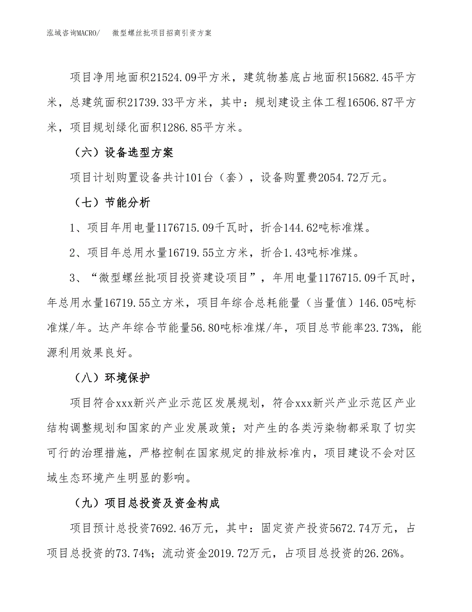 微型螺丝批项目招商引资方案(立项报告).docx_第2页