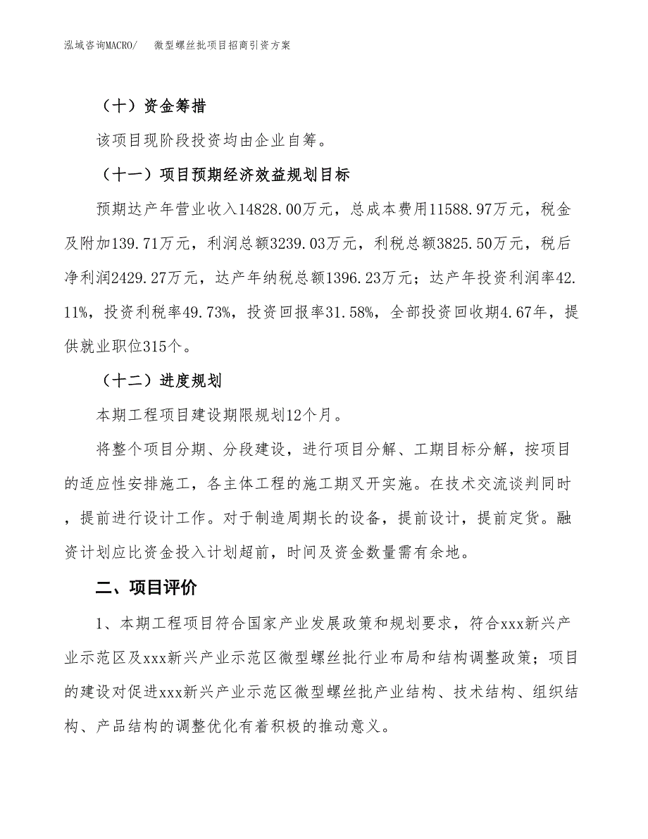 微型螺丝批项目招商引资方案(立项报告).docx_第3页