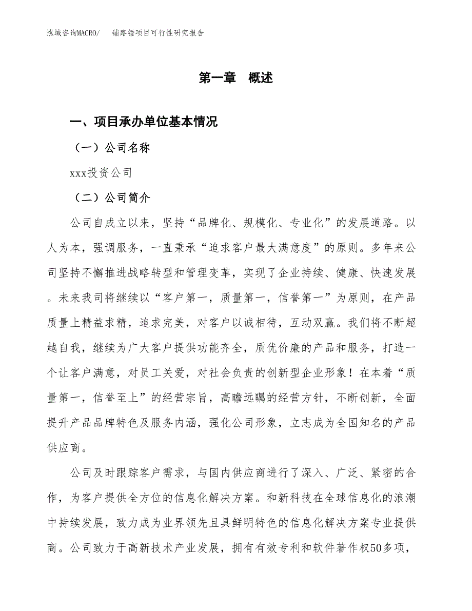 铺路锤项目可行性研究报告（总投资14000万元）（55亩）_第3页