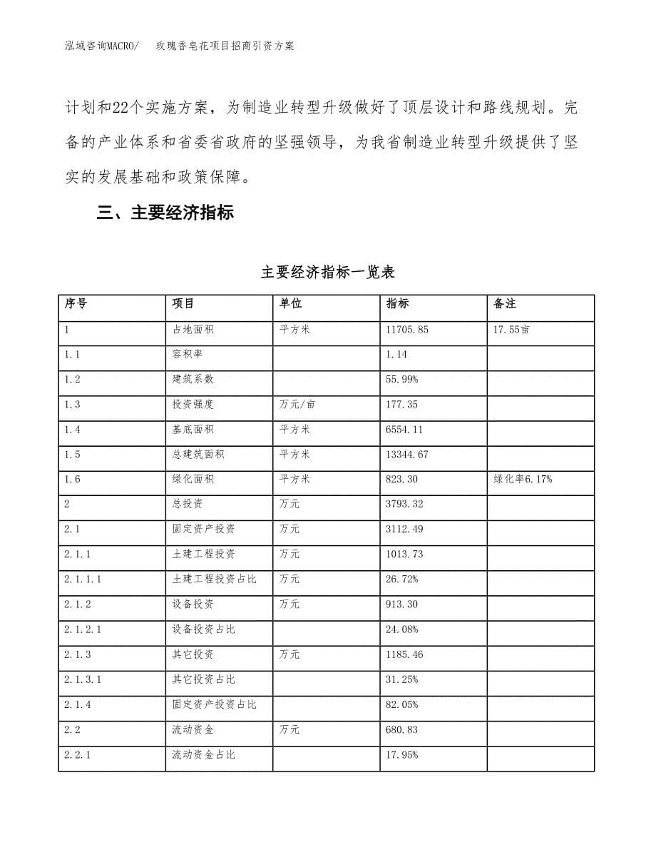 玫瑰香皂花项目招商引资方案(立项报告).docx_第5页